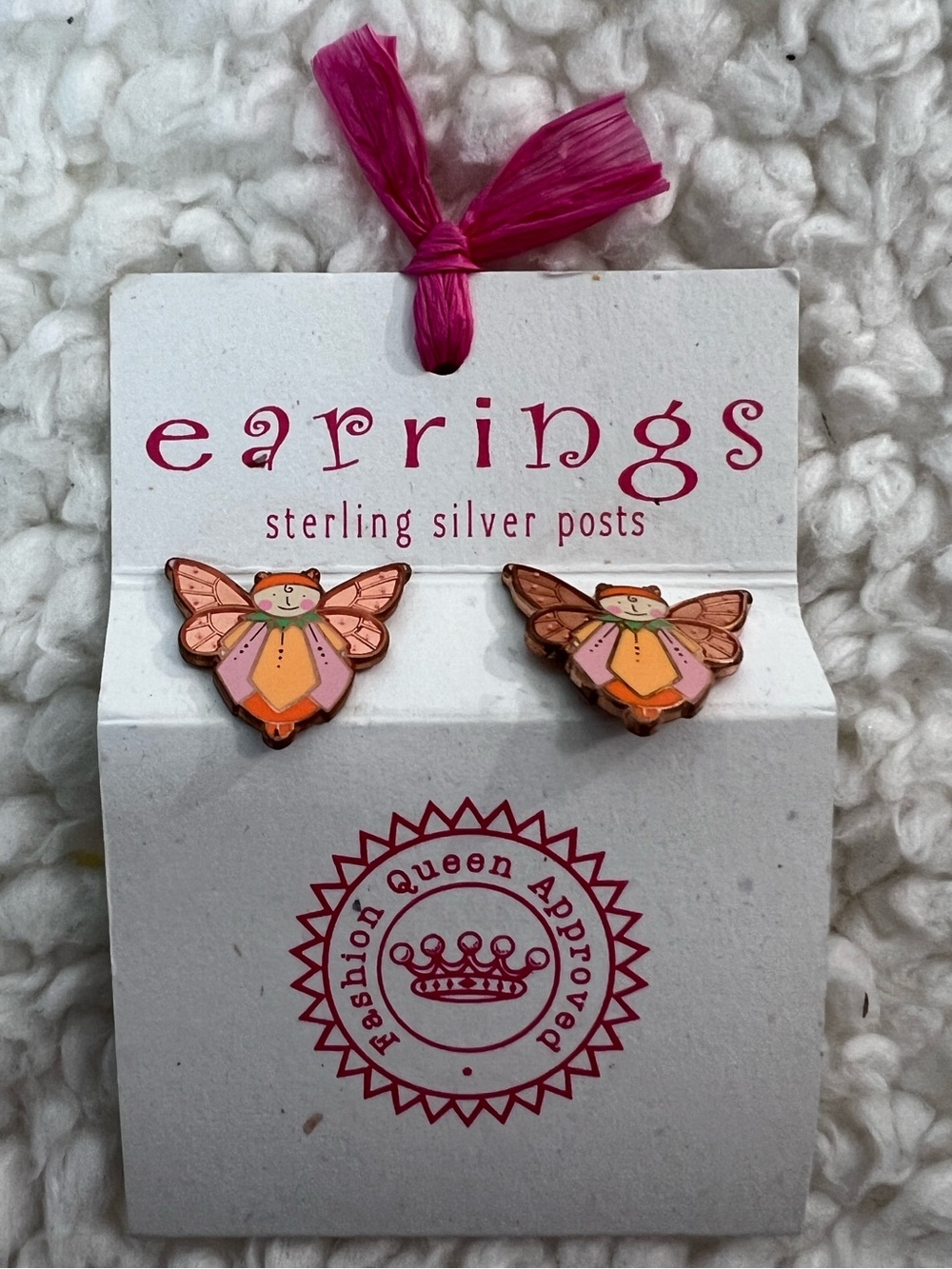 Sweet Little Things "Butterfly Fairy" Stud Earrings w/Sterling Silver Posts